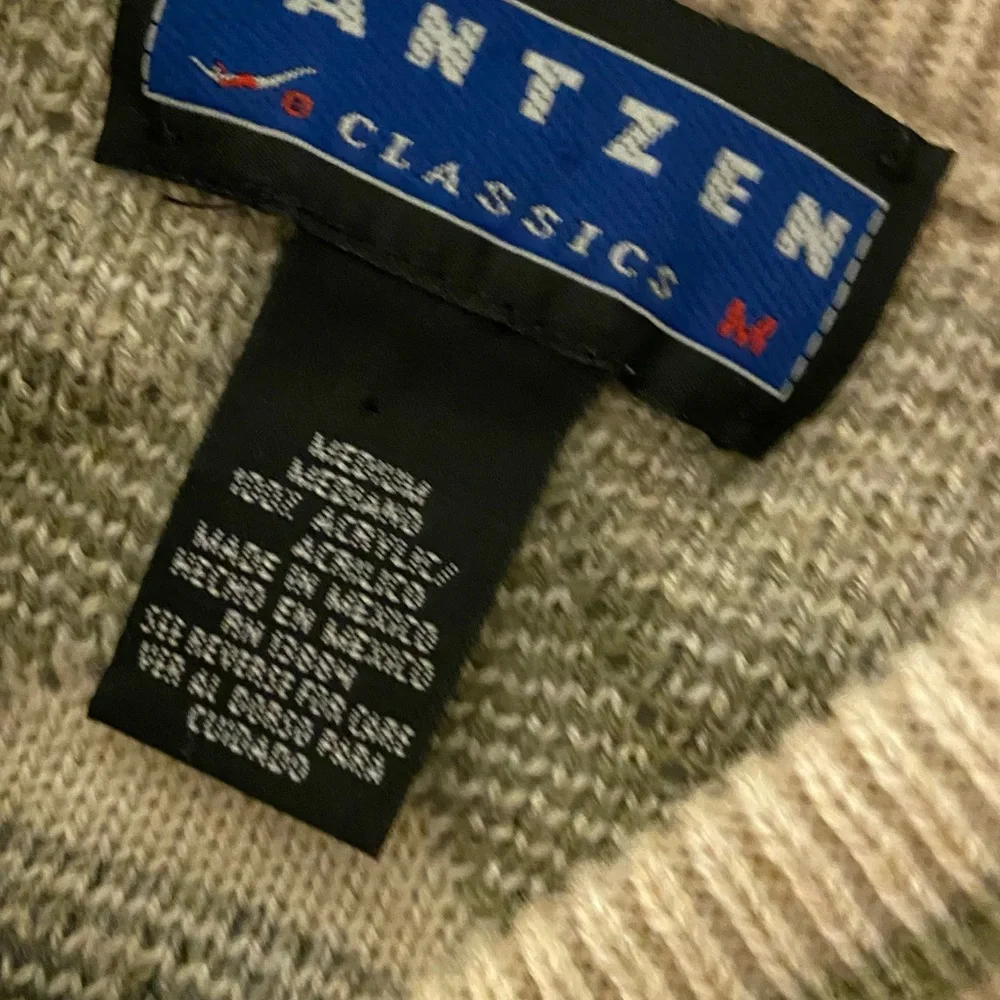 Vintage Y2K Jantzen Natural Tones Art Geometric Print Crewneck Sweater Retro